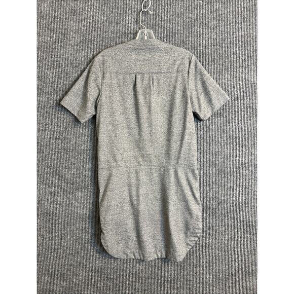 Banana Republic Women Shift Dress Size 4 Gray Short Sleeve Career Office Pockets - Picture 2 of 9